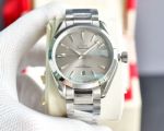 Replica Omega Aqua Terra 150M Watch SS Grey Dial Steel Strap 41.5MM